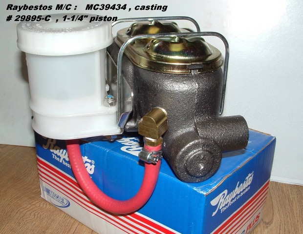 Raybestos MC39434 Master Cylinder with remote reservoir