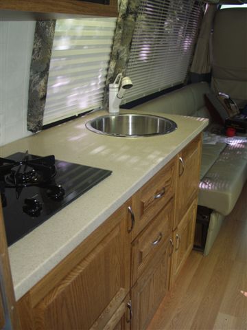 Alternate view of the finished galley