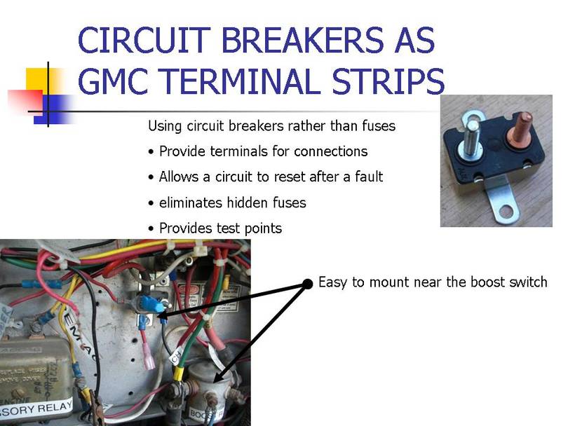 Power distribution using circuit breakers