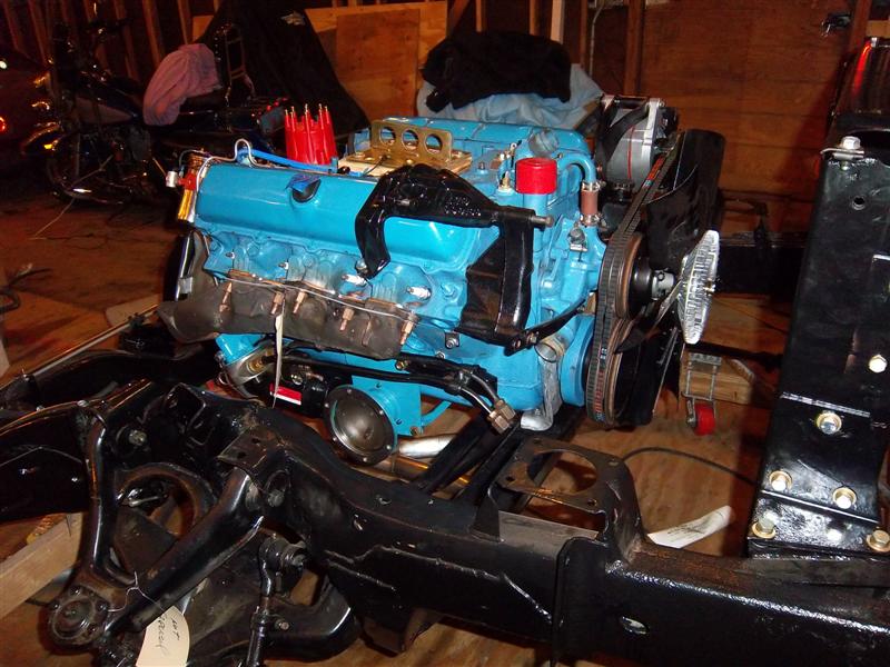 Overall view of RH side of engine