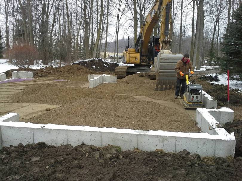 Backfilling the foundation