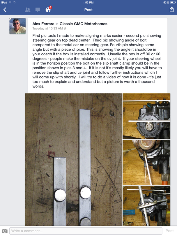 STEERING BOX ADJUSTMENT