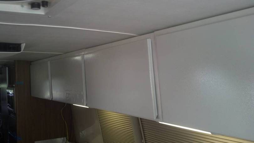 Aluminum overhead cabinets
