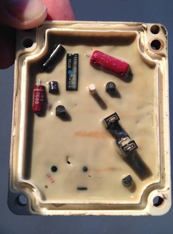inside showing circuit board