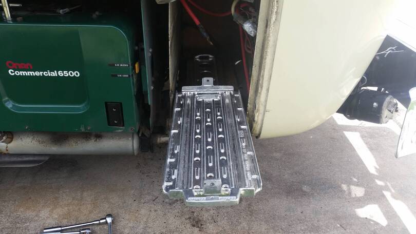 New Ragusa Sliding Battery Tray Installed