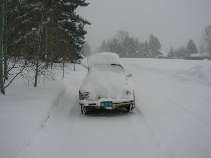 A snowy day in Steamboat Springs, Colorado 12-30-07