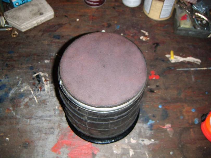New Airbag similar diameter to stock - uses 85PSI
