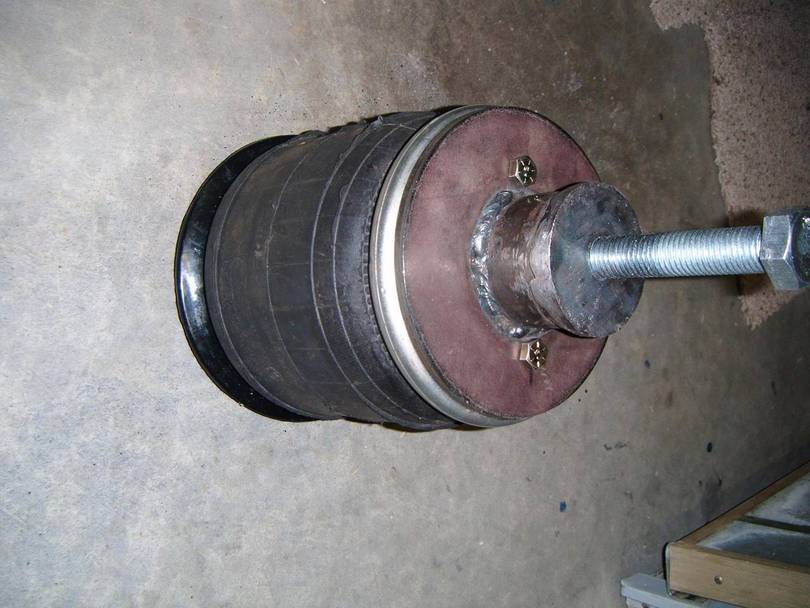 New Airbag similar diameter to stock - uses 85PSI