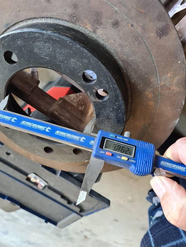 rear brake disc internal diameter