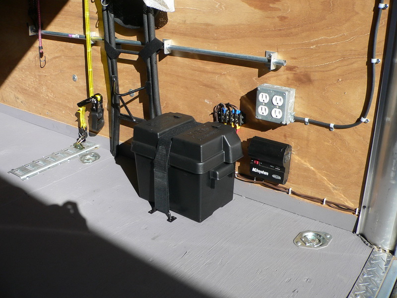 12VAC + 12VDC Solar panel on the roof.