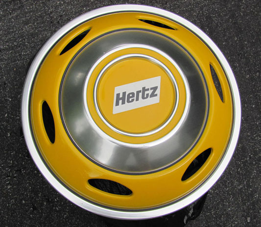 hertz/GMC hubcap for shuttle bus