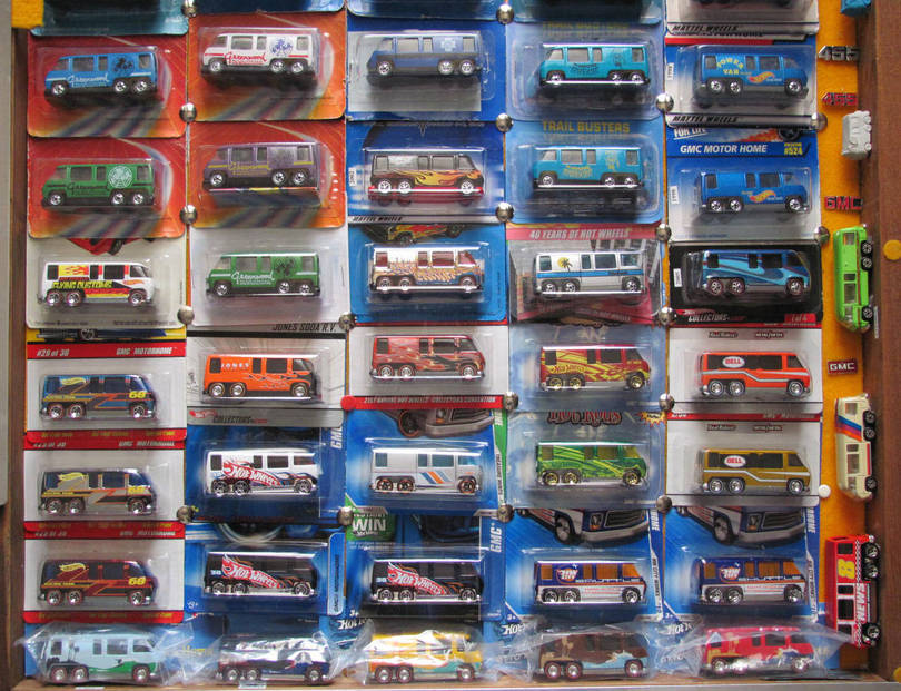 Bottom half of Hot Wheels display