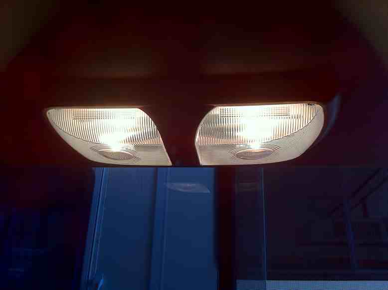 Replaced the old interior light fixtures