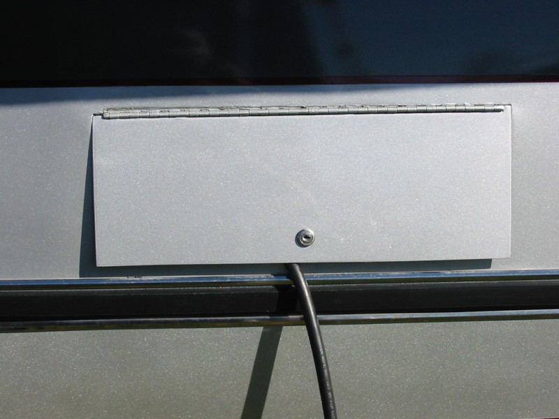 sharp corners on utility door