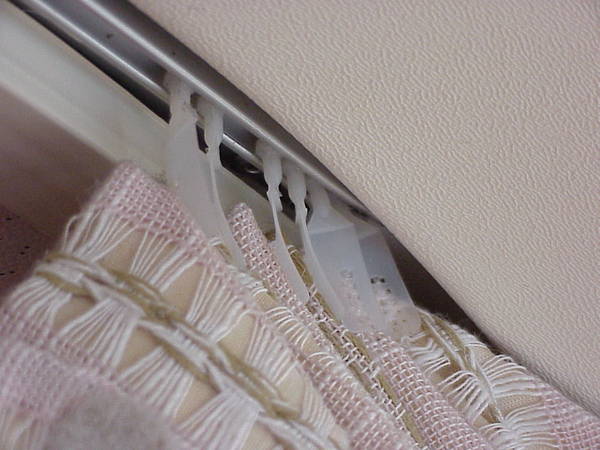 drapery curtain track and tabs