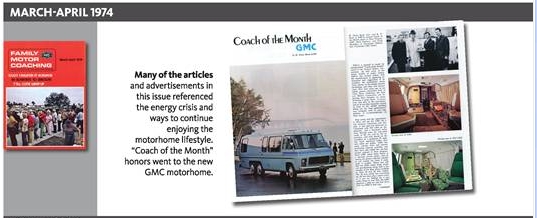 Coach of the month -- FMCA MAG-- 1974