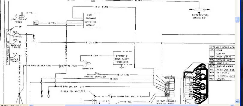 Low Coolant Module - connections