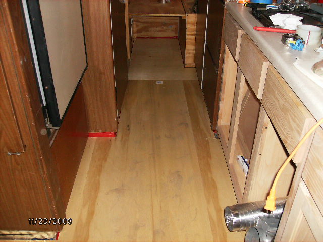 Installed the underlayment