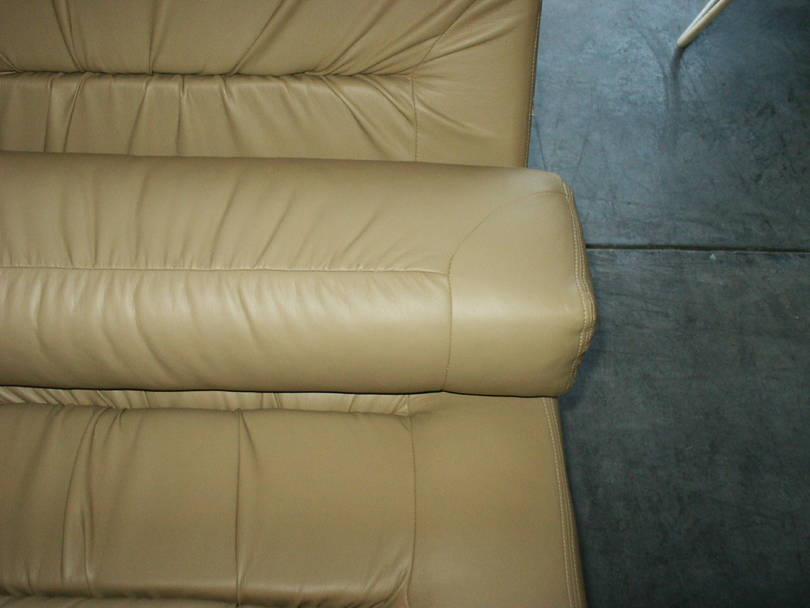 Newly covered sofa bed.