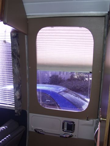 Recovered door and shade