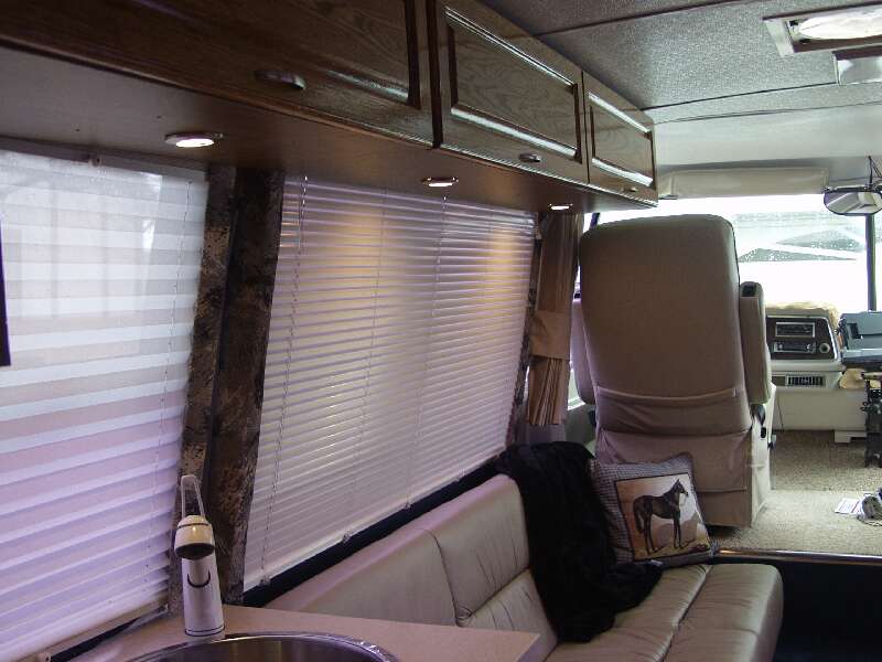 Halogens replace the flourecent lights