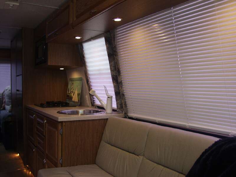 Good task lights over galley