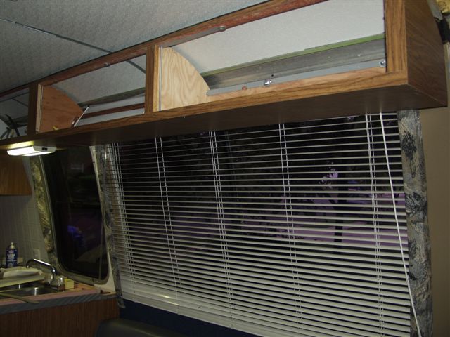 The new cabinets are shorter to improve the view.