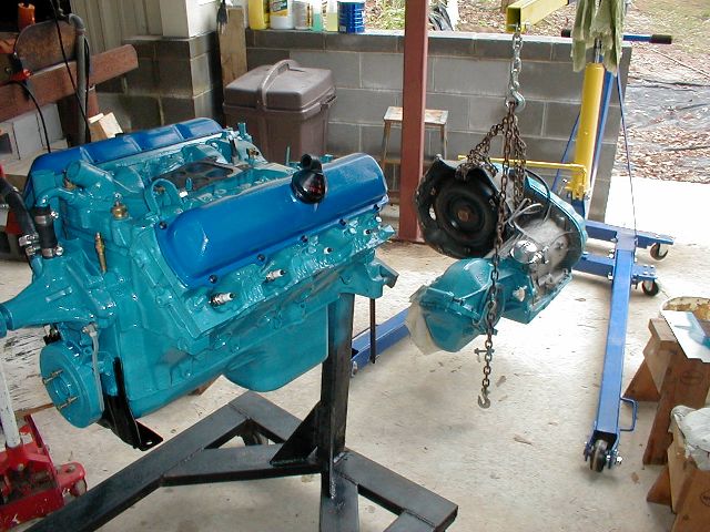 Engine Hoist, Pull engine out the bottom