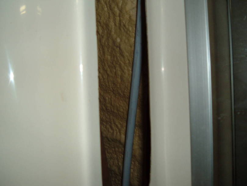 Plumbing behind Fridge and Bath Module