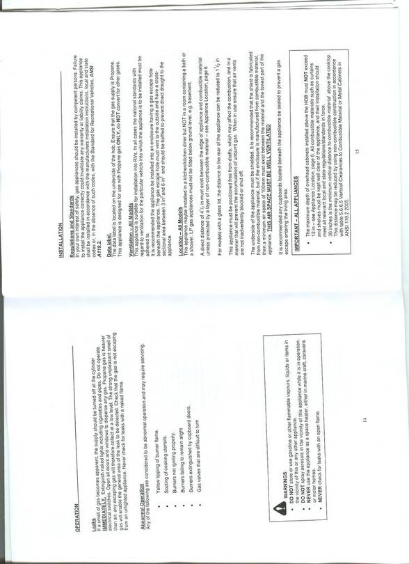 Spinflo Cooktop instructions/install booklet p.8