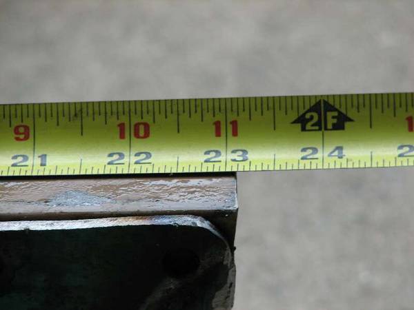Cut angle iron