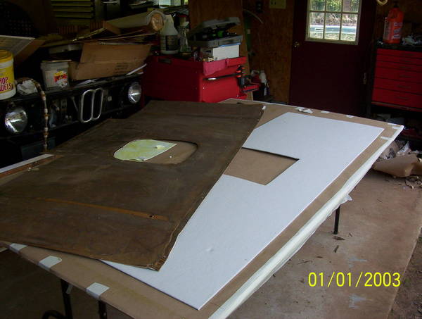 Old section used as pattern.