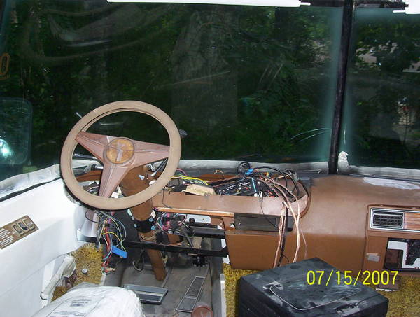 Old dash is removed.