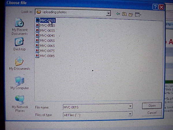uploading photos
