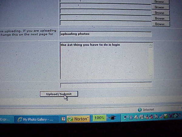 uploading photos