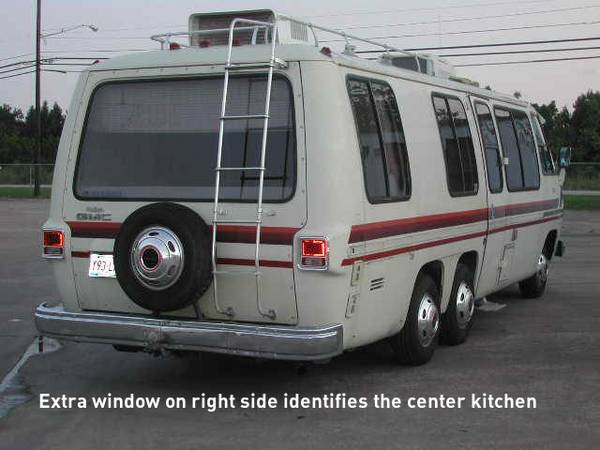 Rear GMC ladder, small trailer hitch