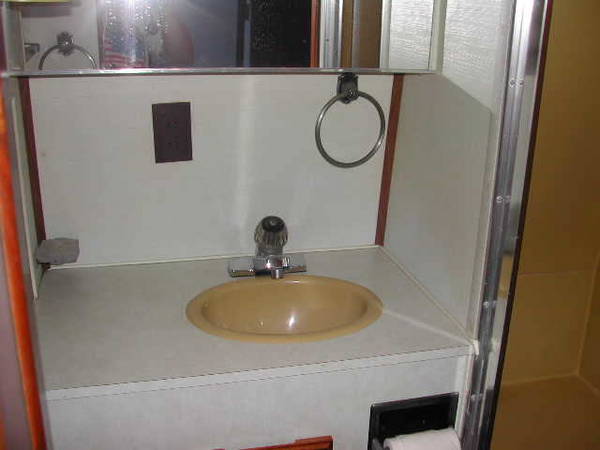 Bath with dry shower