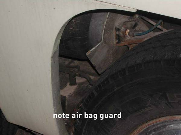 Air bag guard, a safety feature