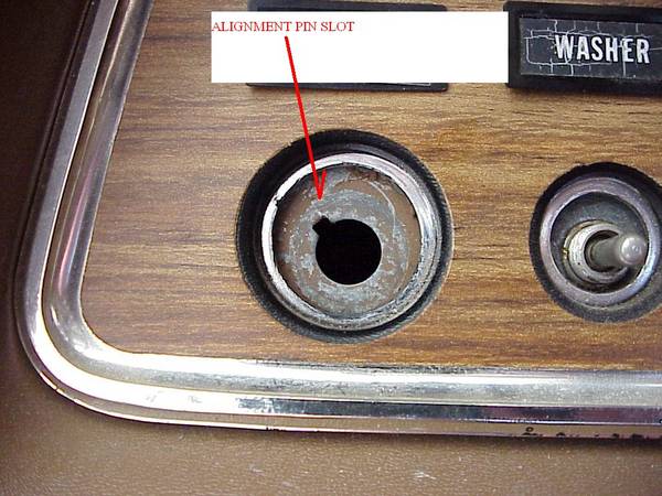 The next trick is to align the new switch in the slot