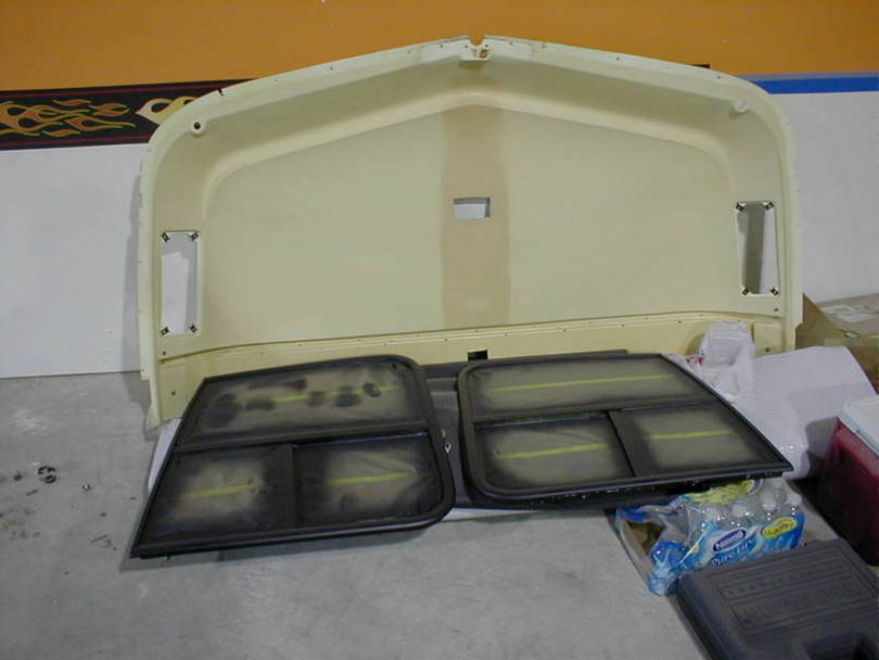 side windows painted - headliner in back is next