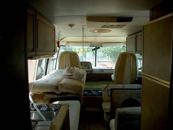 Interior view, looking towards the front