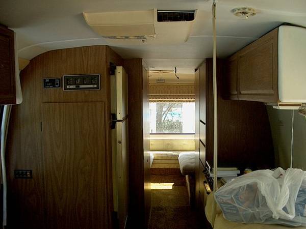 Interior view, towards the back