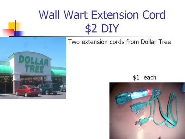 DIY extension cords for the GMC  - low profile