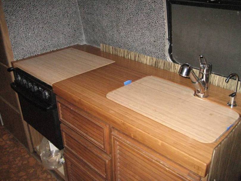 unfinished infill panels.