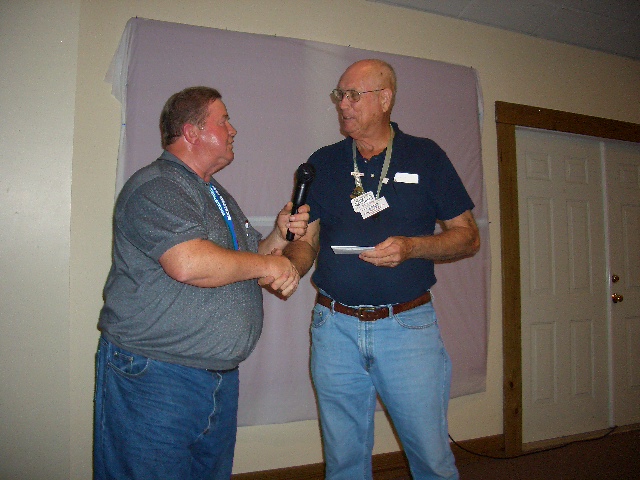 Ken Being Recognized For Staying Awake