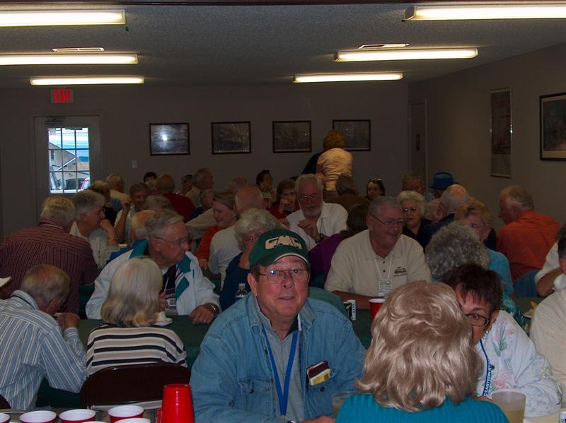 Folks are having a great time, just before our evening meal.