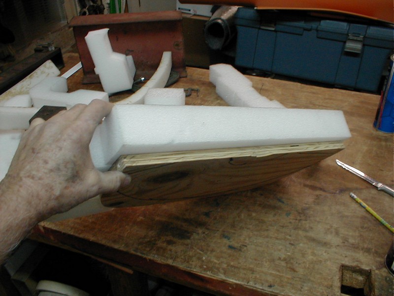 Start of the buck for building fiberglass instrument cowling.