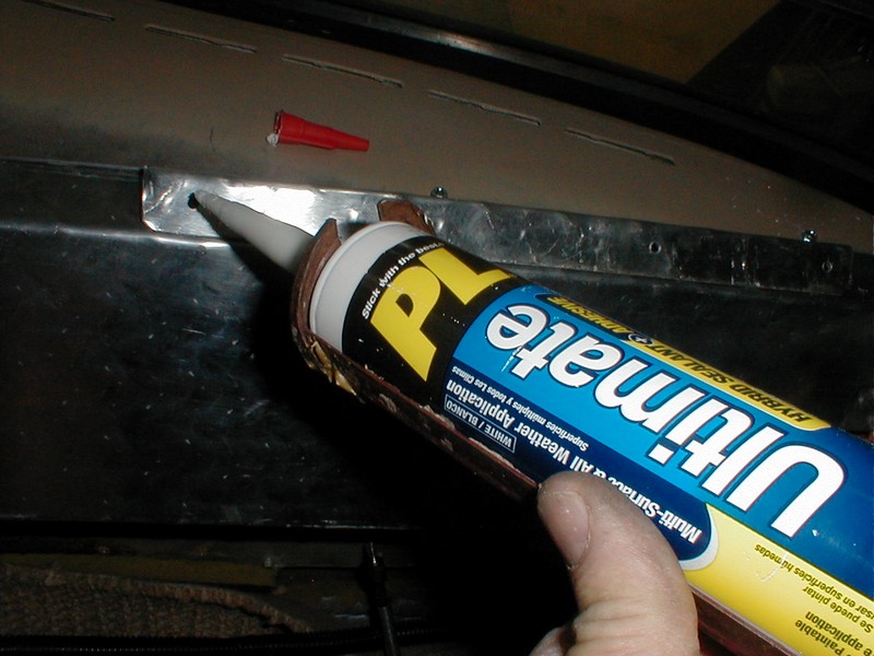 Glueing the side panel attachment angles