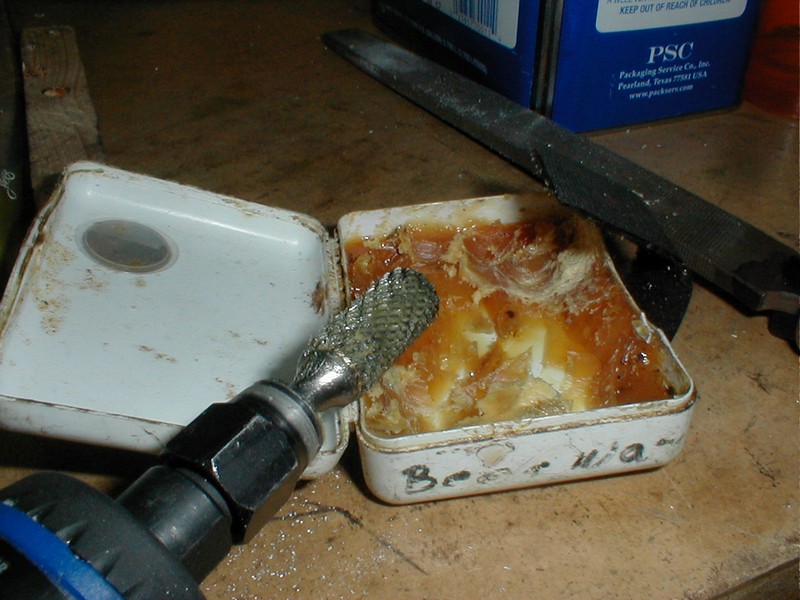 Beeswax for burr lubrication