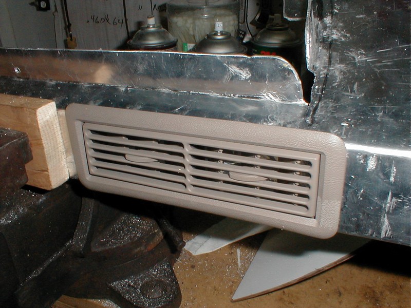 Installed A/C louver